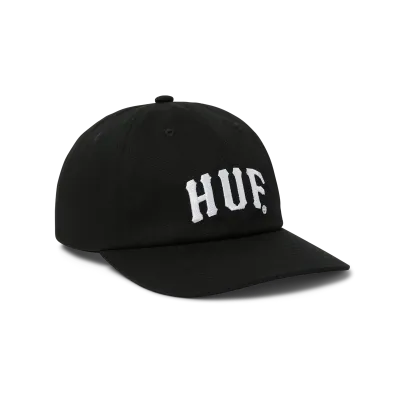 Huf Arch 6 Panel Cv Snapback - Black