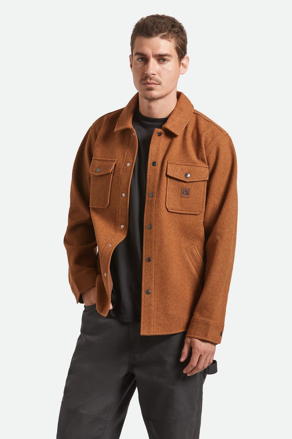 Brixton Durham Brushed Jacket - Brushed Pinecone
