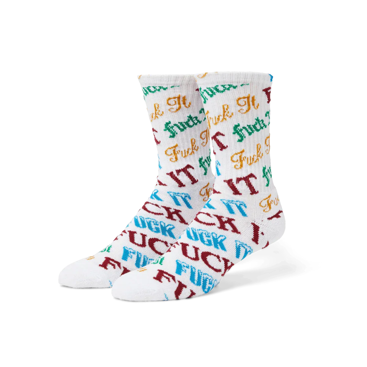 Huf Wintertime Fuck It Sock - White