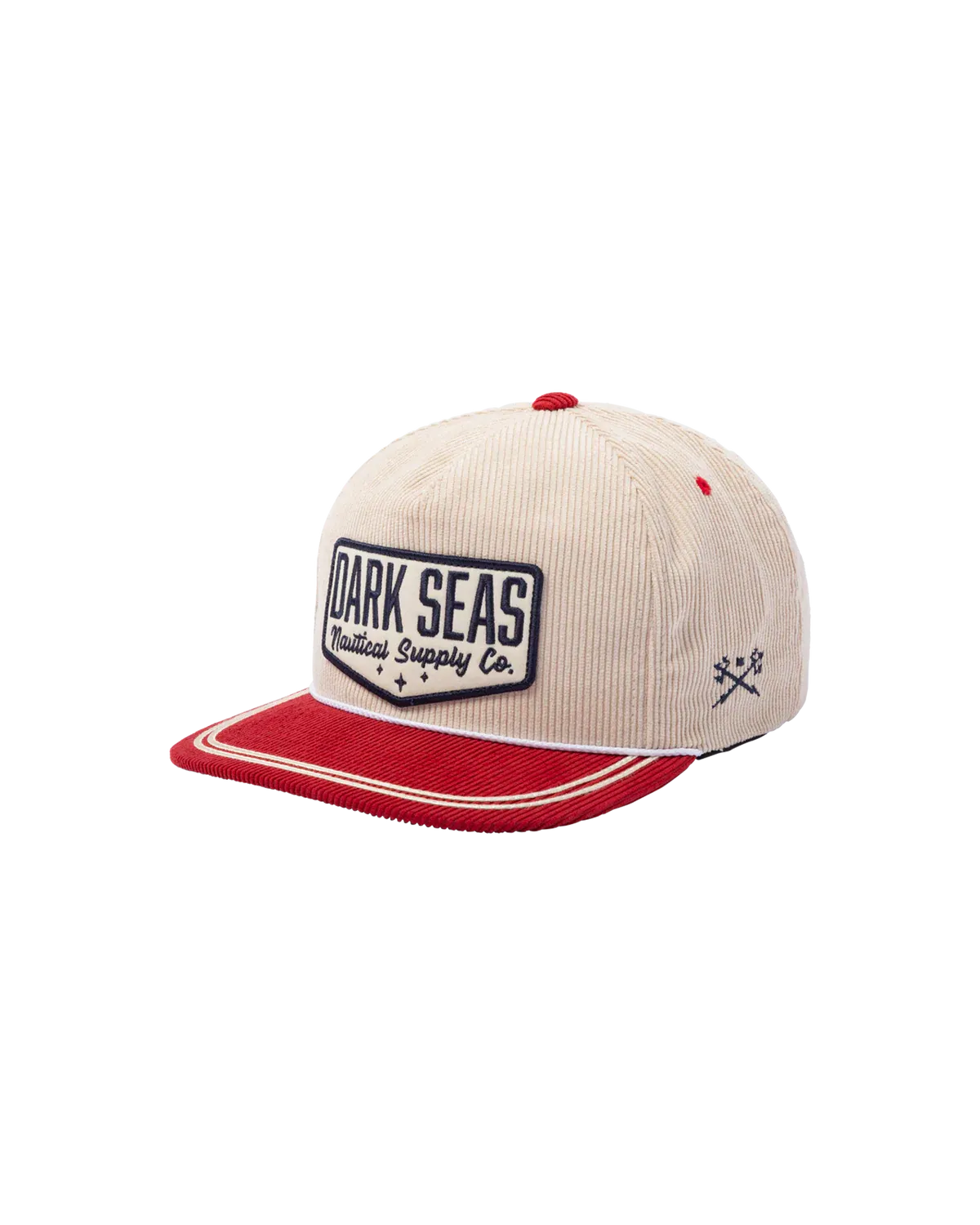 Dark Seas Saddleback Snapback - Antique White