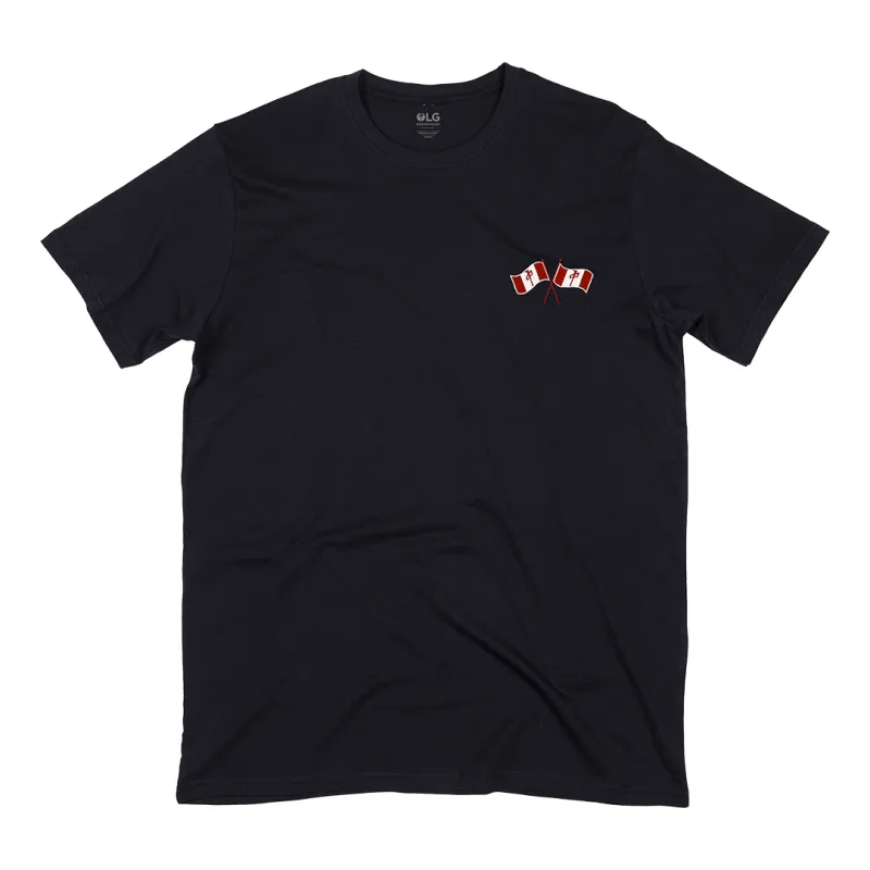 RDS Crossed Chung Flag Tee - Navy