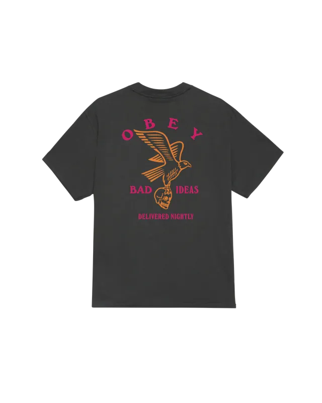 Obey Bad Ideas Eagle Tee - Vintage Black