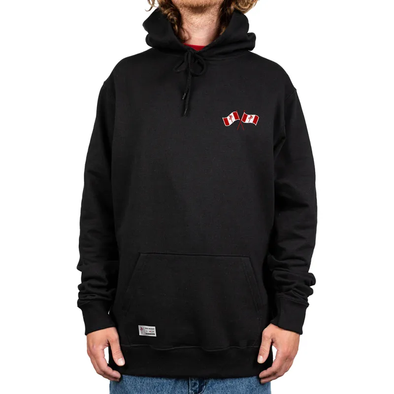 RDS Canadian Crossed Chung Flag Hood - Black