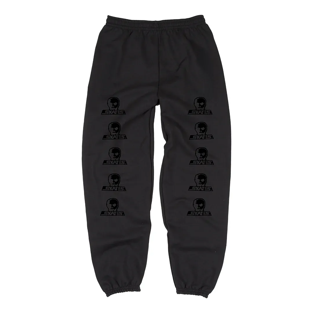 Skull Skates Two Tone Sweatpant - Blackout