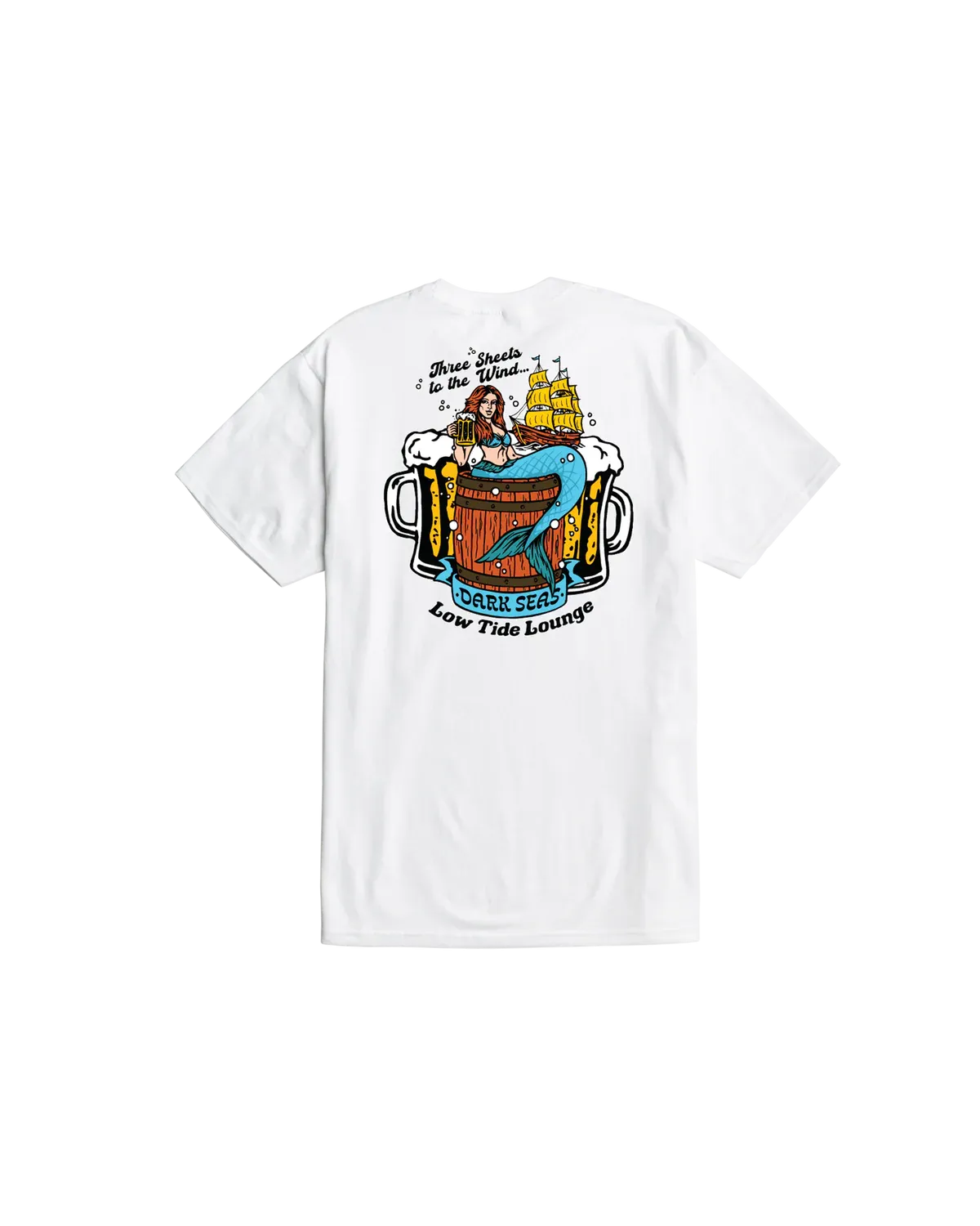 Dark Seas Three Sheets Tee - White