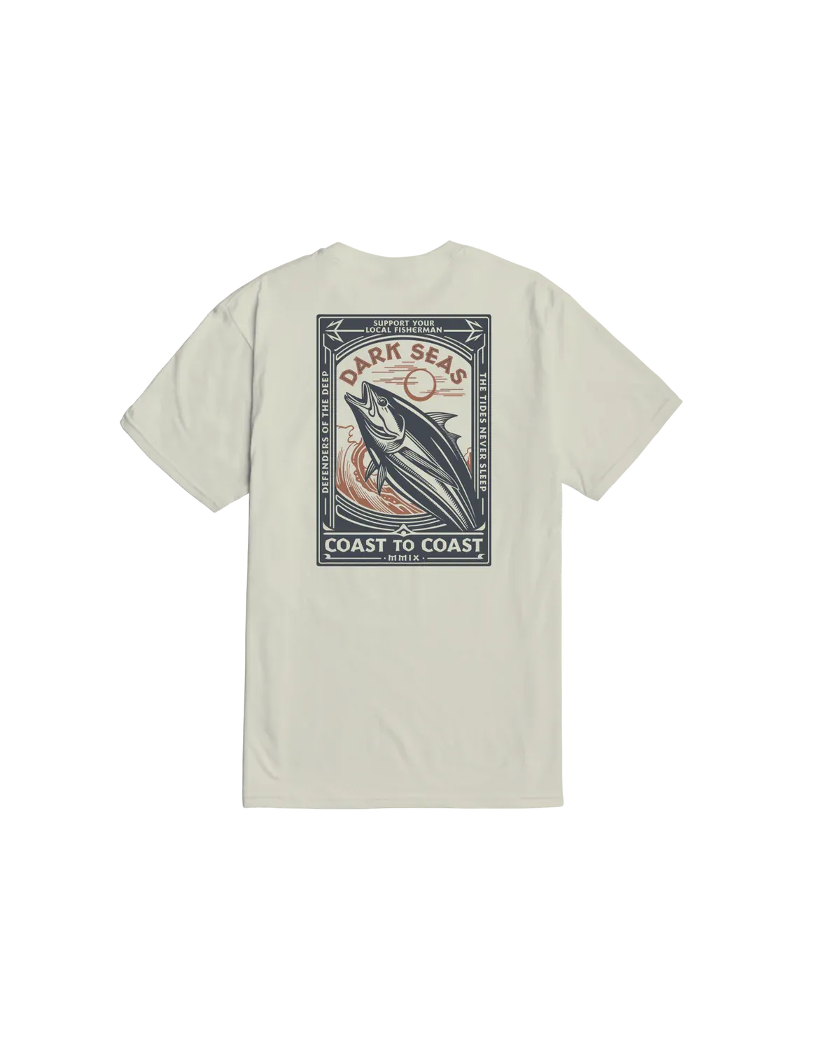 Dark Seas Never Sleep Tee - Cream