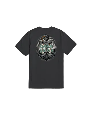 Dark Seas Anchorage Tee - Charcoal