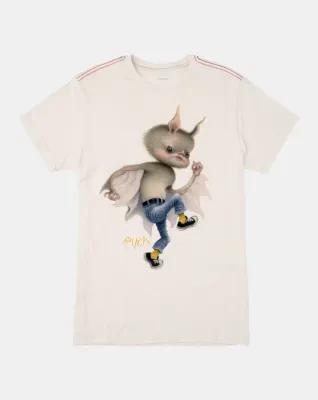 RVCA Bat Boy Tee - Antique White