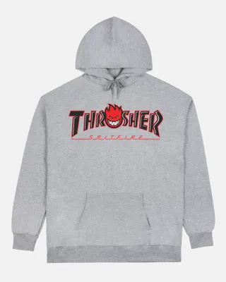 Thrasher x Spitfire Big Head Outline Hood - Ash