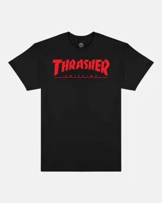 Thrasher x Spitfire Big Head Jake Tee - Black