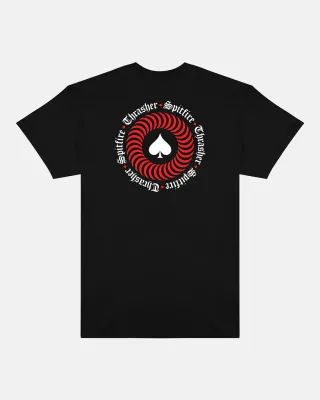 Thrasher x Spitfire The End Oath Tee - Black