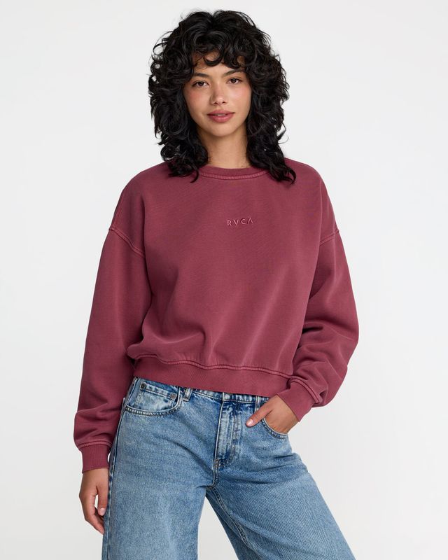 RVCA Forever Fleece - Ruby Red