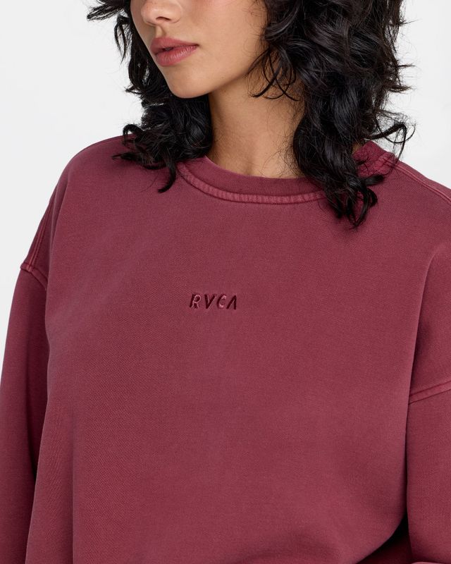 RVCA Forever Fleece - Ruby Red