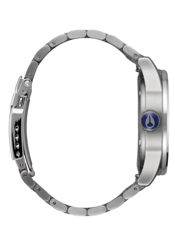 Nixon Sentry Stainless Steel - Silver/Indigo