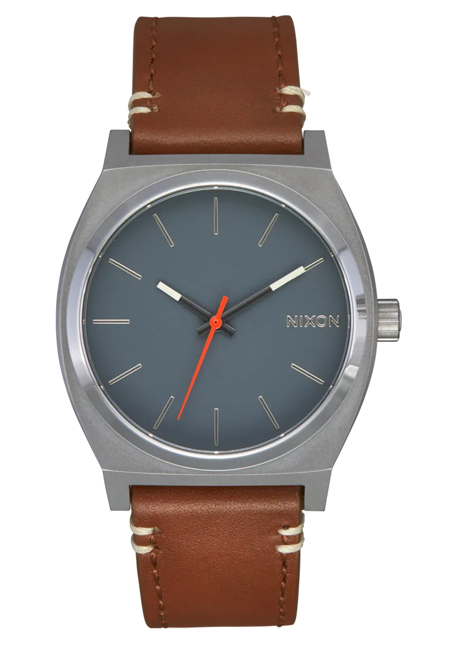 Nixon Time Teller Leather - Gunmetal/Basalt