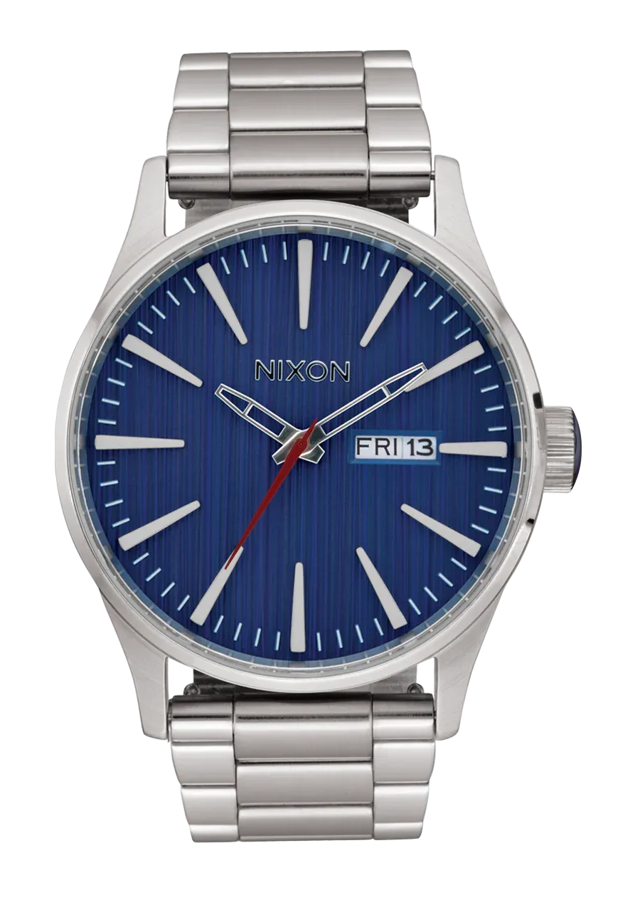 Nixon Sentry Stainless Steel - Silver/Indigo
