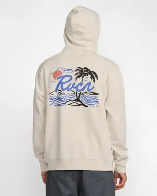 RVCA Current Hoodie - Silver Bleach