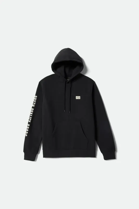 Brixton Woodburn Label Hood - Black