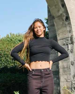 RVCA Saved Long Sleeve - Black