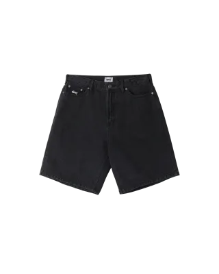 Obey Bigwig Baggy Denim Short - Faded Black
