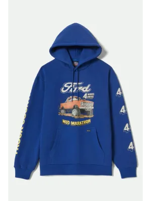 Brixton x Ford Mud Marathon Hood - Ford Blue