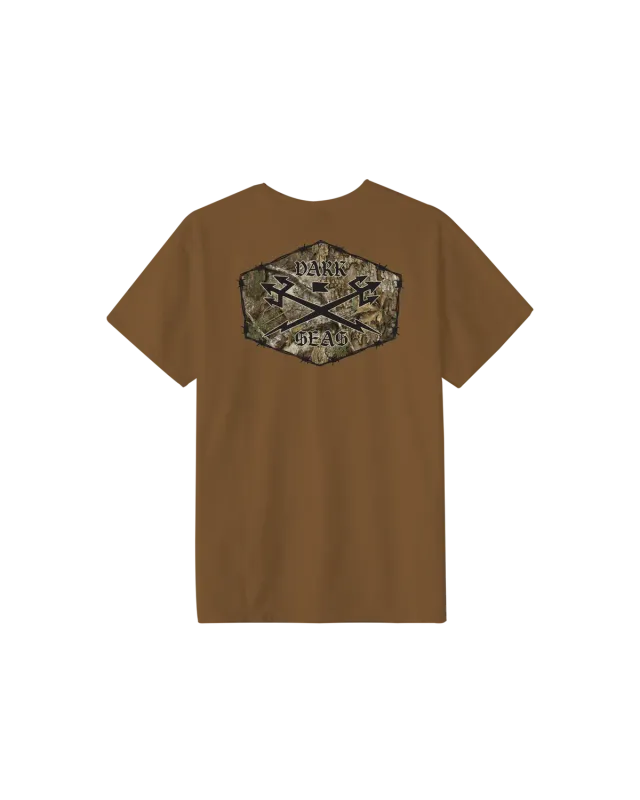 Dark Seas No Trespassing Tee - Bronze Brown