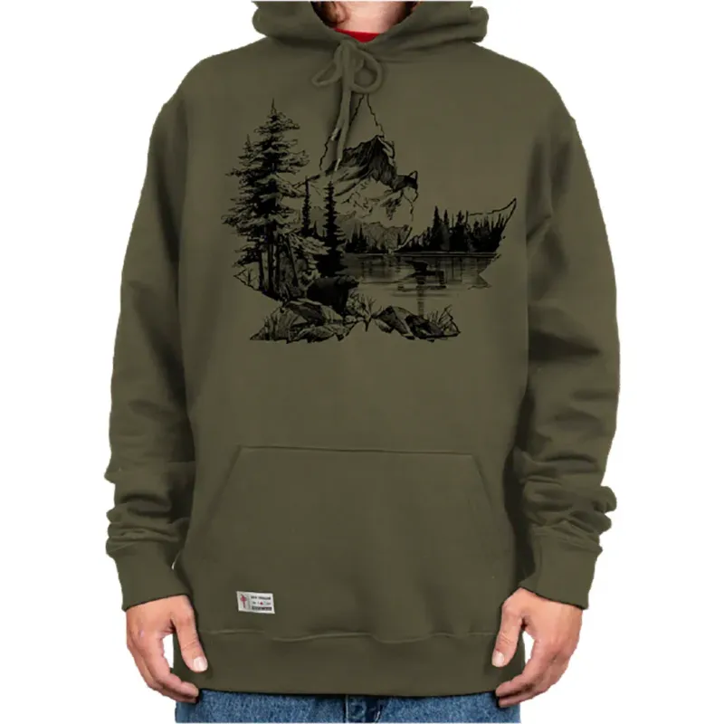 RDS Canadian Inside Out Hood - Tactical Green