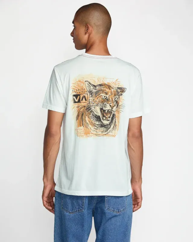 RVCA Horton Panther Tee - Antique White