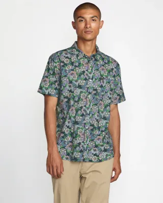 RVCA Botanical SS - Garage Blue