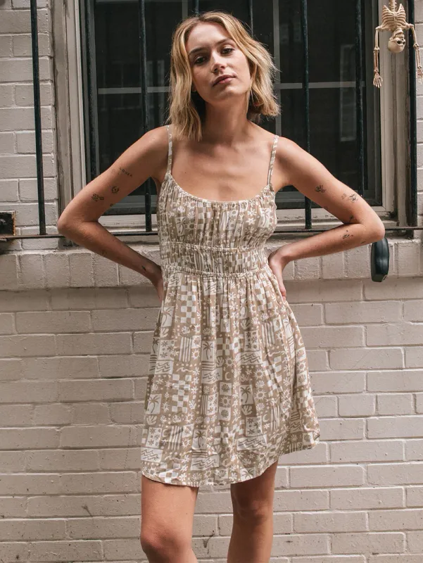Volcom Sunny Daze Dress - Mocha