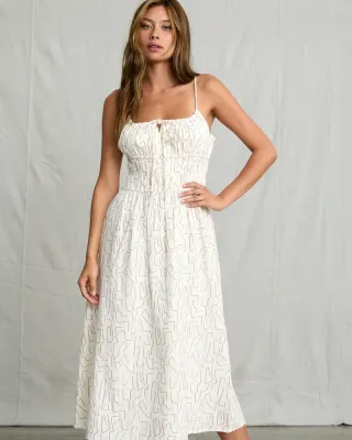 RVCA Maia Midi Dress - Cloud