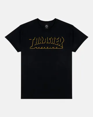 Thrasher Shadow Mag Logo Tee - Black