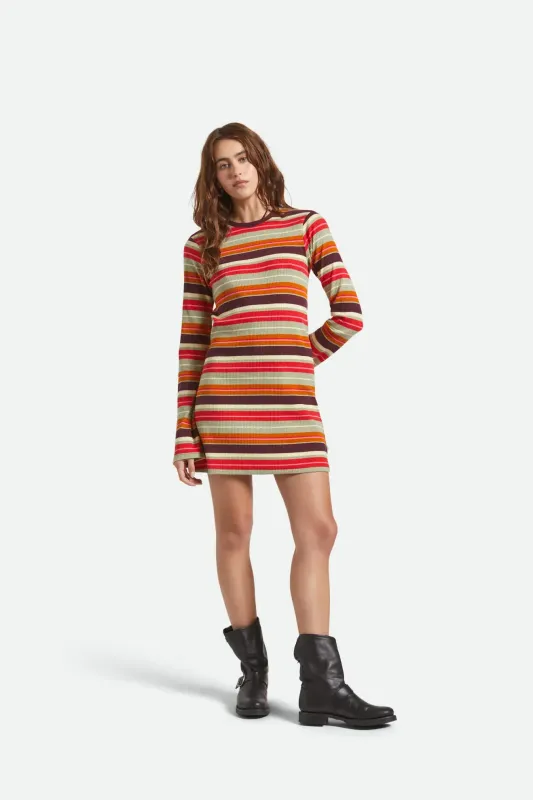 Brixton Dolly Knit Dress - Multi Stripe