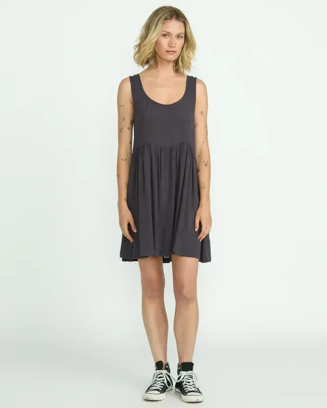 Volcom Lived In Baddie Dress - Vintage Black