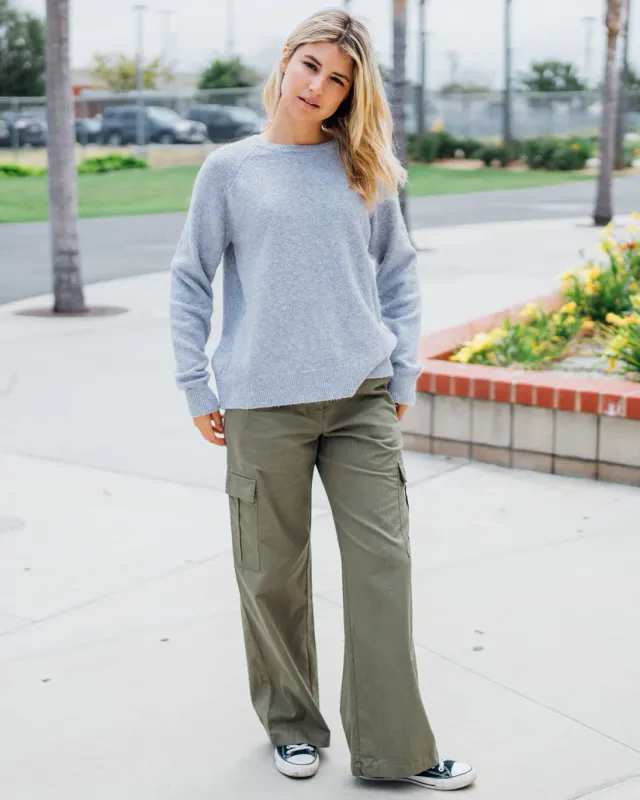 Volcom Twinkle Teas Sweater - Light Grey