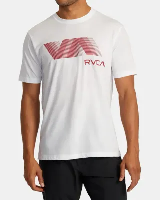 RVCA VA Blur SS Tee - White/Red