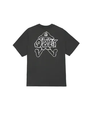 Obey Peace Troll Tee - Vintage Black