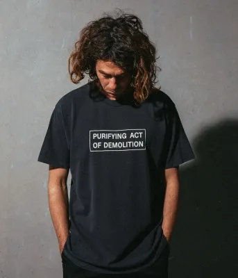 Former Action Tee - Washed Black