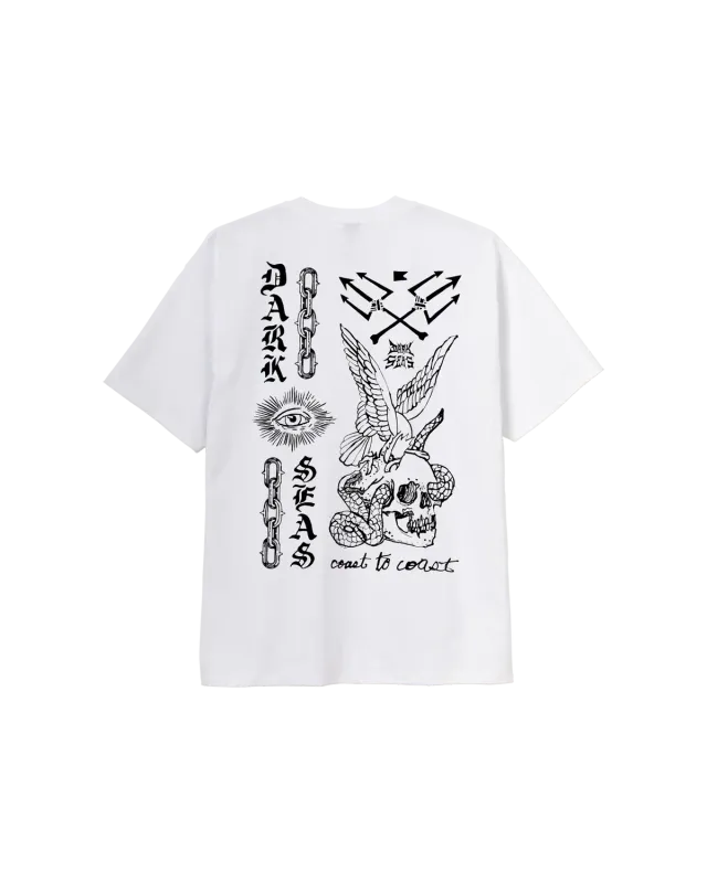 Dark Seas Troublemaker HW Tee - White