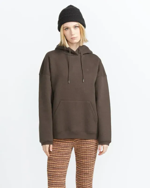 Volcom Stone Heart Up Hoodie - Dark Chocolate