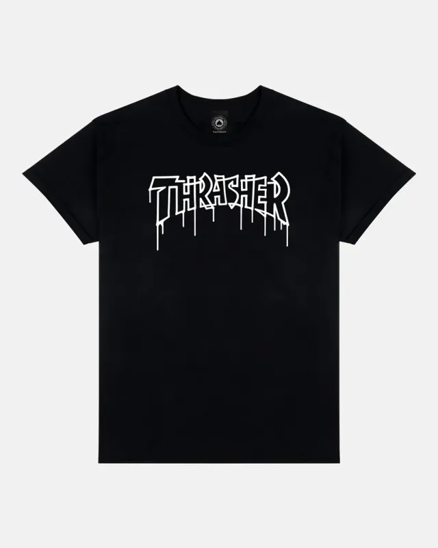 Thrasher One-Liner Tee - Black