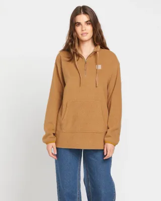 Volcom Pheelin Phresh Mock Neck - Vintage Brown