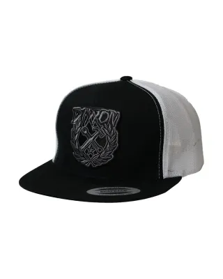 Dixxon Party Crest Trucker - Gray/Black/White