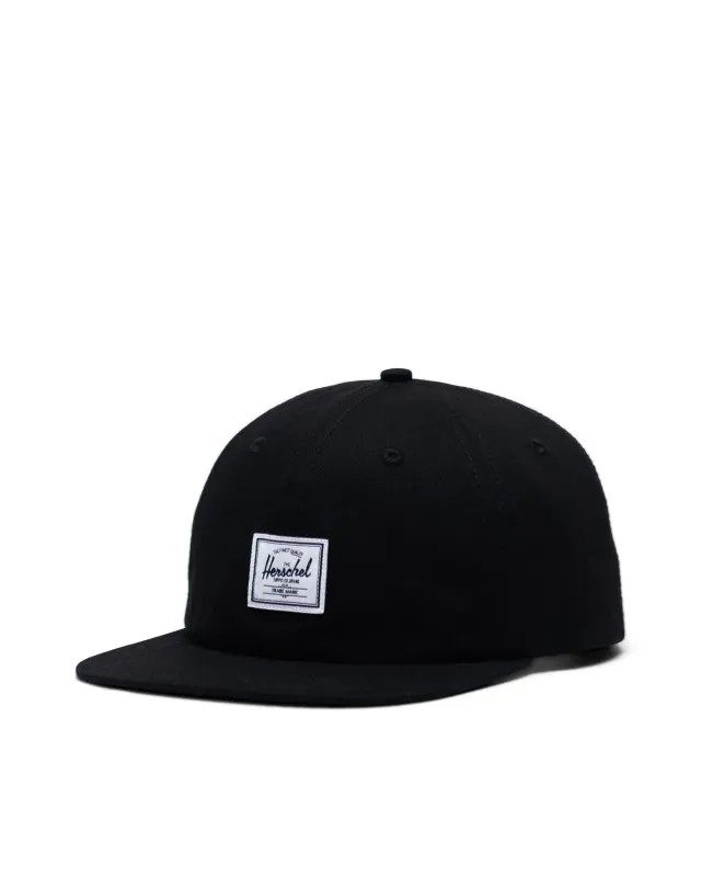 Herschel Whaler 6 Panel Cap - Black