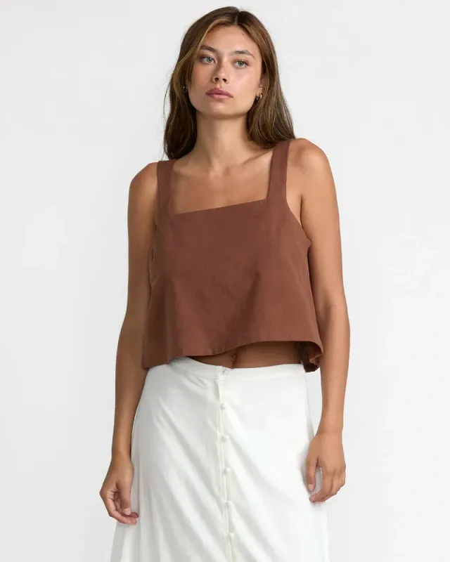 RVCA Baker Top - Mocha
