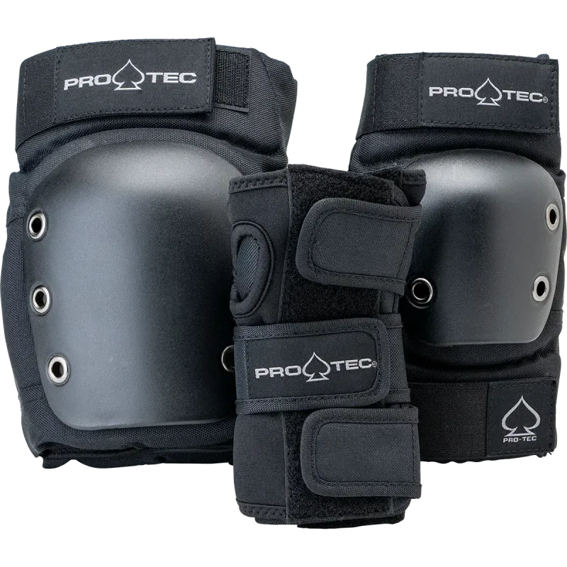 Pro-Tec Street JR 3-Pack Pad Set - Black