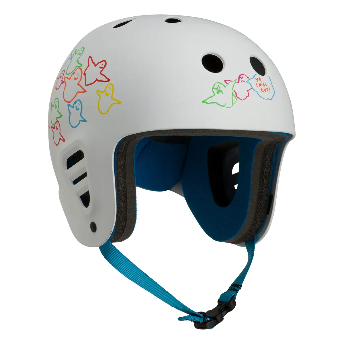 Pro-Tec Full Cut Gonz Birds Helmet - White