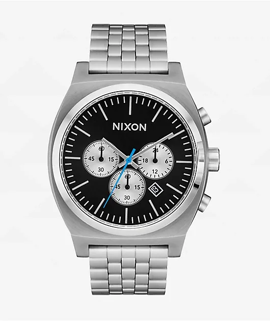 Nixon Time Teller Chrono - Chome/Black