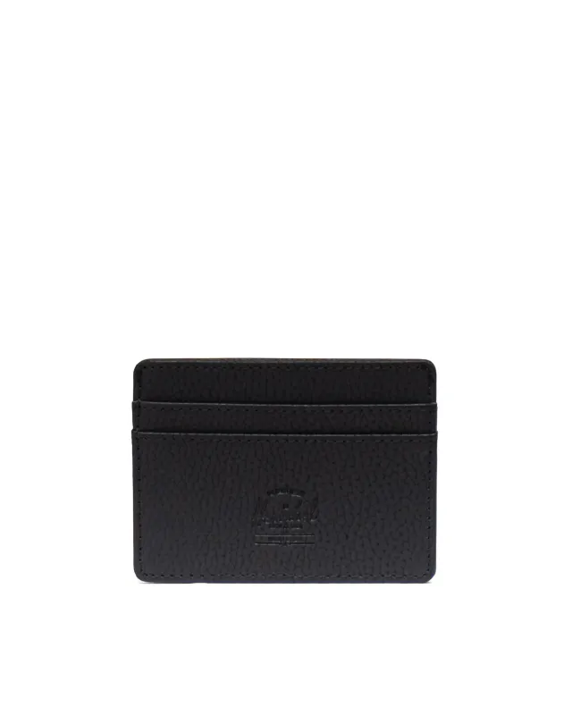 Herschel Charlie Wallet Vegan Leather - Black