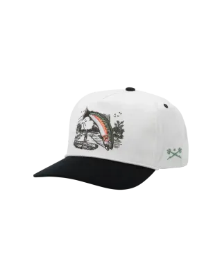 Dark Seas Redband Snapback - Off White/Black